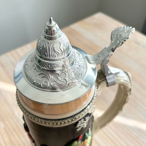 Vintage Large 2 Liter German Beer Stein Made in Western Germany by Egon Bay - Picture 5 of 8